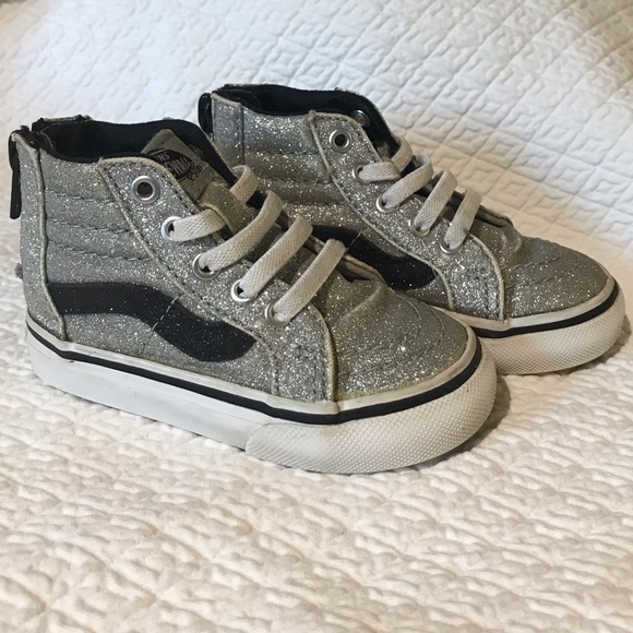 glitter high top vans
